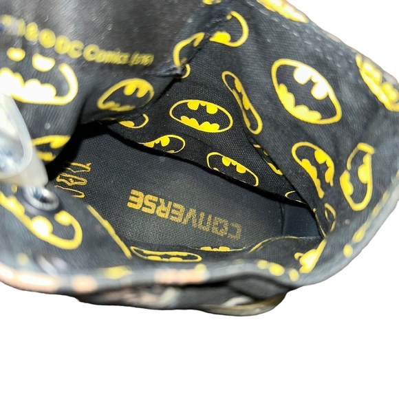 Converse men dc comics Batman hi top chuck Taylor’s black knight sneakers 11 - Picture 6 of 6